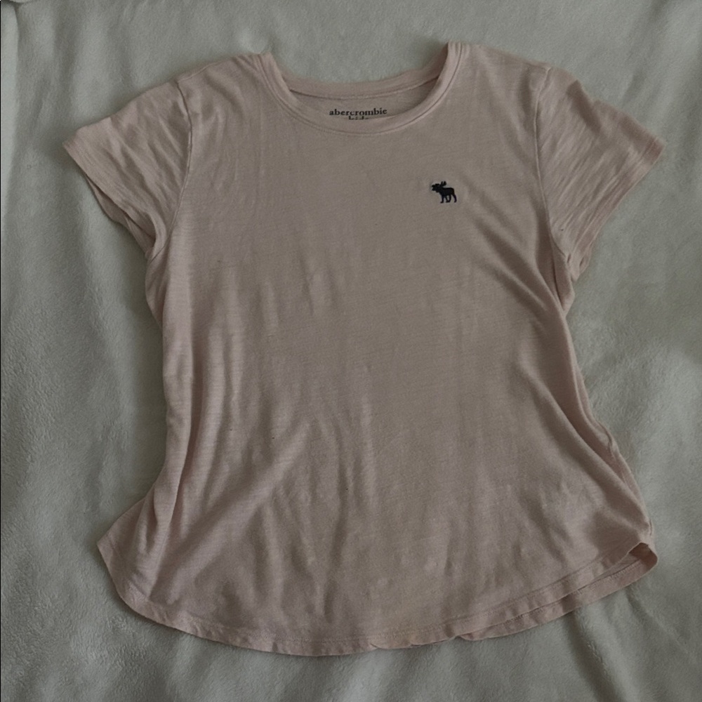 Abercrombie & Fitch Light Pink Short Sleeve Tee